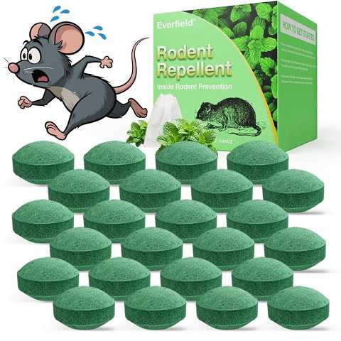 Amazon - 48Pcs Rodent Mice Repellent, Peppermint Oil to Repel Mice and Rats, Natural Ingredients Rat Repellent Balls Deterrent Indoor