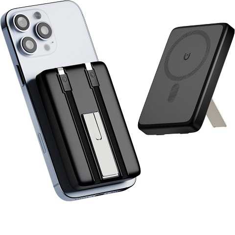 Amazon - Magnetic Portable Charger Power Bank: 10000mAh Magnetic Battery Pack Cell Phone Wireless Fast Charging Pad for Apple iPhone 16e 16 15 14 13 12 Pro Max Plus Mini - for Travel and Business Trip