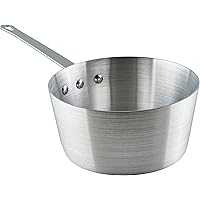 Winco Heavy-Duty Aluminum Tapered Sauce Pan 3mm 3.75QT