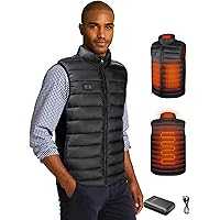 Loowoko Heated Vest for Men with Battery Pack Included