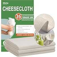 Olicity Cheese Cloths, Grade 100, 36 Sq Feet