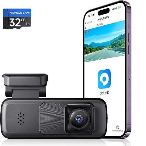 Amazon - Mini Dash Cam Front 2K, Dash Camera for Cars,Dashcam Built-in WiFi Wireless with APP Control,Hidden-Style Single Car Camera, Included 32G Card, WDR, Night Vision, G-Sensor, 24H ParkingMode