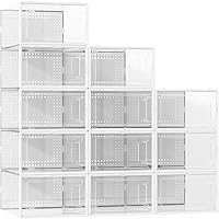 12-PK Secret Space X Large Shoe Organizer Storage Boxes