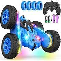 Terucle Double-Sided 360-degree Rotating 4WD Drift Stunt RC Car