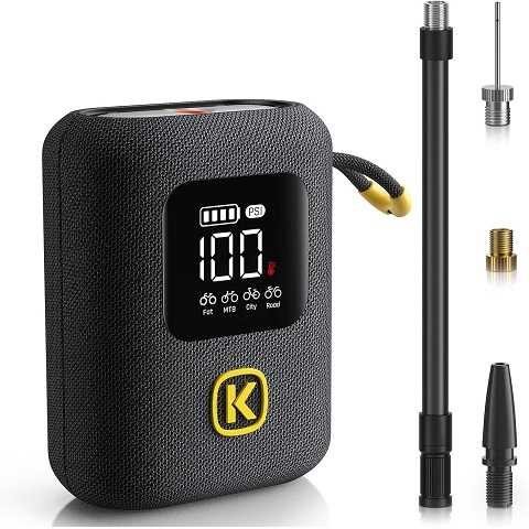 Amazon - Fanttik X8 Ace Bike Pump 150PSI Fast Portable Tire Inflator, Cordless Rechargeable Electric Bicycle Air Pump, Auto Stop, with Presta and Schrader Valve for Fat, Mountain Bike, City Bike, Road Bike