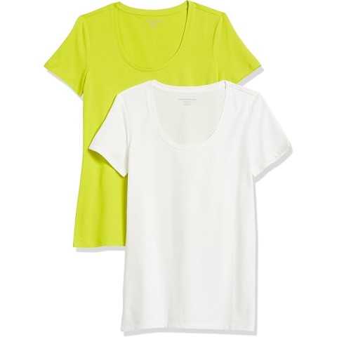 Amazon - Amazon Essentials womens Regular-Fit Short-Sleeve Scoop Neck T-Shirt (Available in Plus Size)
