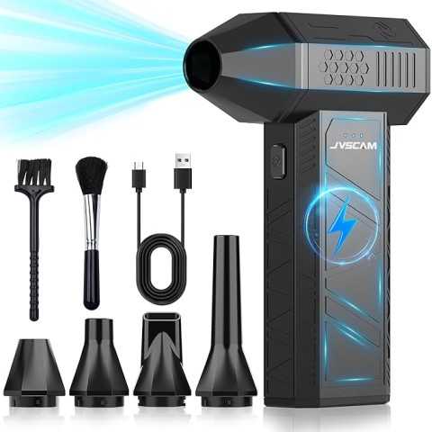 Amazon - X3 Compressed Air Duster - Electric Air Duster with Brushless Motor,3 Gear Adjustable - mini Snow Blower- Rechargeable Air Duster for PC, Keyboard, Car,Outdoors,Home,Snow and Leaves Clearing