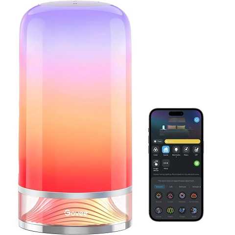 Amazon - Govee RGBIC Smart Table Lamp 2, Touch Bedside Small Table Lamp Work with Matter, Alexa, LED Desk Lamp with 64 Scene Modes, Color Changing Lamp for Bedroom Living Room Dimmable Night Light(Corded)