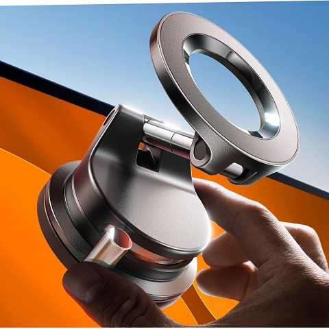 Amazon - LISEN for Magsafe Car Mount, Magnetic Phone Holders for Your Car, Vacuum Phone Mount for Car Accessories for Women Men Jeep, SuctionPro Gifts Kits, for iPhone 17 Pro Max 16 15 14 13 12