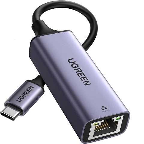 Amazon - UGREEN USB C to Ethernet Adapter, Plug and Play 1Gbps Ethernet Adapter, Aluminum Case, (Thunderbolt 4/3 Compatible) to RJ45 Network Dongle, Compatible for MacBook Pro/Air, iPhone 17 Pro/Max, iPad, XPS