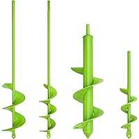 4-Pack TCBWFY Garden Auger Spiral Drill Bits