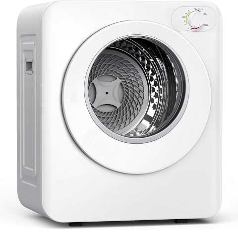 Amazon - Euhomy Portable Clothes Dryer, 1.5 Cu.Ft. Portable Dryer, 850W Drying Machine with Front-Loading Stainless Steel Drum, 5 Functions, Suitable for Apartments, Dorms, RVs, Small Spaces