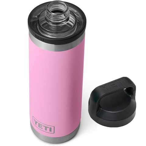 Amazon - YETI Rambler 18 oz Bottle, Leakproof, Vacuum Insulated, Stainless Steel with Chug Cap, Power Pink