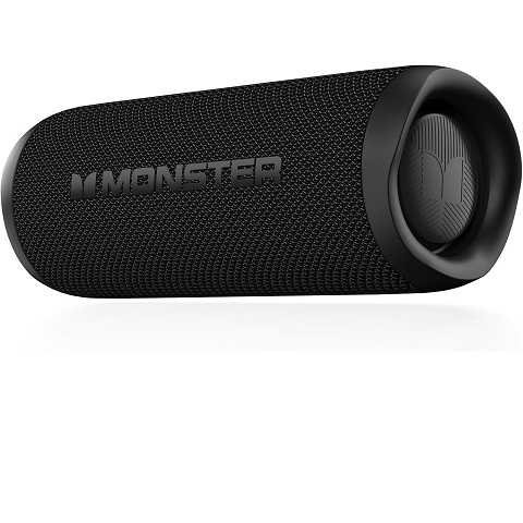 Amazon - Monster Bluetooth Speaker, Wireless Portable Outdoor Bluetooth Speakers, 60W True Wireless Stereo IPX8 Waterproof, Dual PairingBluetooth 5.4 Built-in Mic, Black