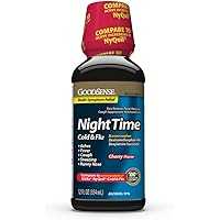 GoodSense Nighttime Cold & Flu Liquid Medicine 12oz