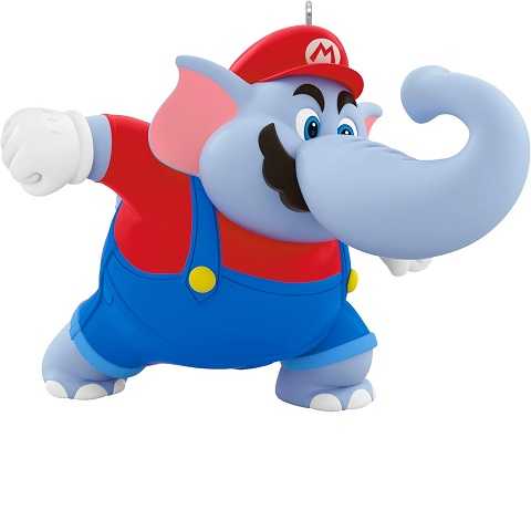 Amazon - Hallmark Keepsake Christmas Ornament 2025, Nintendo Powered Up with Mario Elephant Mario, Gifts for Gamers