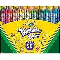 Crayola Twistables Colored Pencil Set for Kids 50 Ct