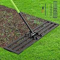 Seeutek Lawn Leveling Rake 45x10-inch Lawn Leveler w/6.5FT