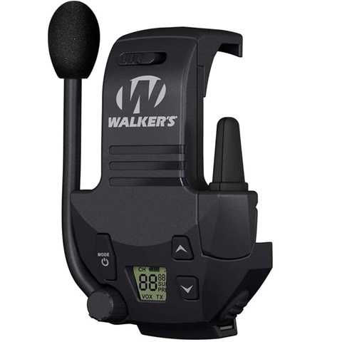 Amazon - WALKER'S Razor Walkie Talkie Attachment - 22 Channels 3 Miles Range Distance Voice-Activated Handsfree Communication Device for Razor Shooting Muffs, 3 AAA Batteries Included
