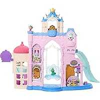 Mattel Disney Princess Pet Castle Playset with 7 Play Areas