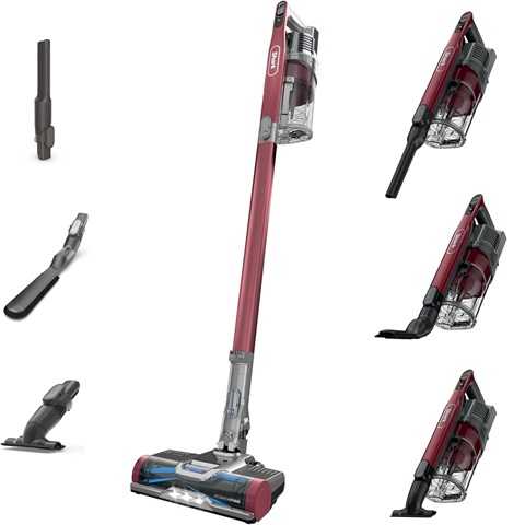 Amazon - Shark Cordless Vacuum Cleaner, HEPA Filter, Lightweight, Portable, Rechargeable, Pet Hair Pickup, Removable Handheld, Crevice, Upholstery & Dusting Brush Included, 40-min runtime, Red, IZ362H