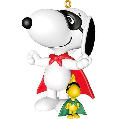 Amazon - Hallmark Keepsake Christmas Ornament 2025, Peanuts Spotlight on Snoopy Masked Marvel, Gifts for Peanuts Fans