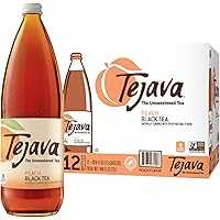 12-Pack Tejava Original Unsweetened Peach Iced Tea 1 Liter