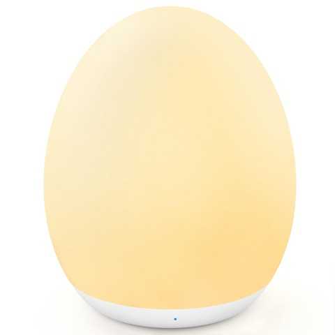 Amazon - MediAcous Night Light for Kids, Baby Egg Light for Nursery, 7 Colors Changing & Stepless Dimming, Soft Silicone Touch Night Lamp with 1 Hour Timer, Rechargeable Nursery Night for Breastfeeding
