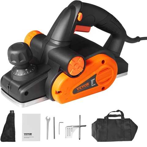 Amazon - VEVOR Electric Hand Planer, 3-1/4-Inch Cut Width, 16500 RPM High-Speed Powerful Electric Handheld Planers for Woodworking, Wood Chamfer DIY, Smooth Finish Carpentry Tool, FCC-SDoC(710W)