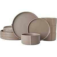 Pfaltzgraff Contemporary Edge 12 Piece Stoneware Dinnerware Set