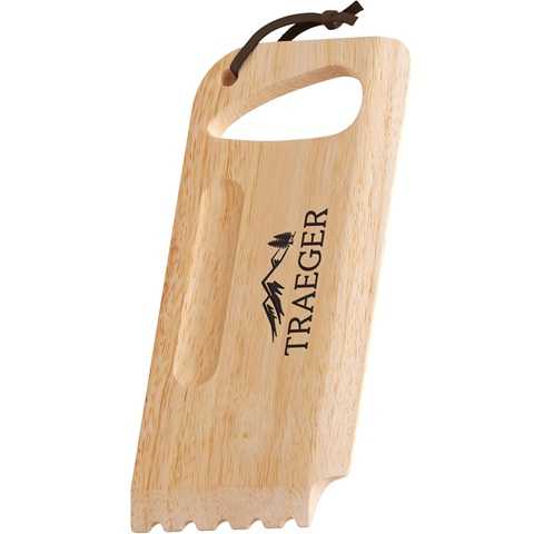 Amazon - Traeger Grills BAC454 Wooden Grill Scraper – Solid Hardwood Grill Grate Cleaner, Compatible with Pro Series, Ironwood, and Timberline Grills, Safe Bristle-Free Grill Cleaning Accessory