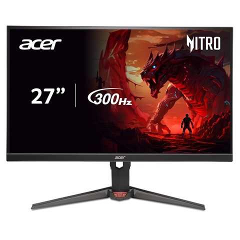 Amazon - acer Nitro 27'' WQHD 2560x1440 IPS PC Gaming AMD FreeSync Premium | 300Hz | Up to 0.5ms | 99% sRGB | DisplayHDR 400 | ErgoStand | VESA Mounting | 1 x DP 1.4 & 2 x HDMI 2.1 | XV272U F3bmiiprx