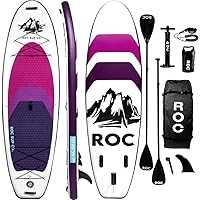 Roc Inflatable Stand Up Paddle Boards 10.6ft w/Premium SUP Accessories