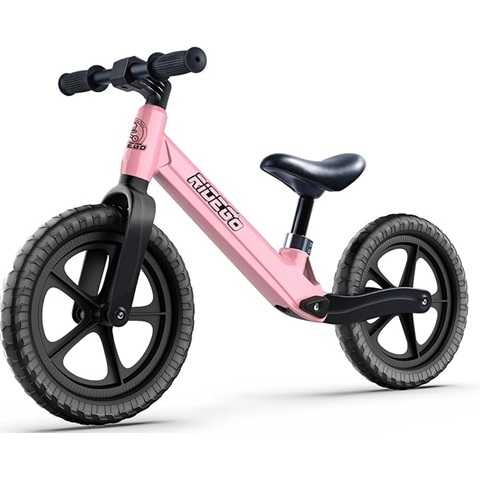 Amazon - Ridego 12 Inch Balance Bike for Kids 2-4 Year Old,Lightweight Kids Bike with Adjustable Seat, Push Bicycle with Air Rubber Tires,Ride-on Toys Birthday Gift