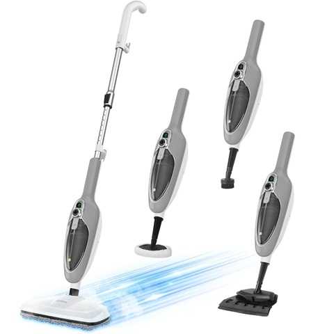 Amazon - Steam Mop - 10-in-1 MultiPurpose Handheld Steam Cleaner Detachable Floor Steamer for Hardwood/Tile/Laminate Floors Carpet with 11 Accessories for Whole Home Use.