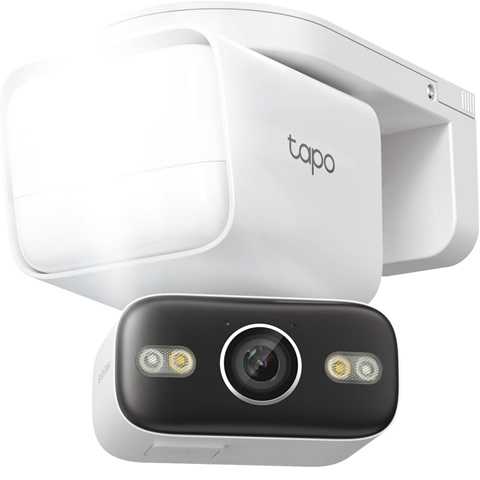 Amazon - Tapo 2K Outdoor Pan/Tilt Wired Floodlight Security Camera - 1500 Lm Dimmable, 360° AI Motion Tracking, Person/Vehicle Detection, 24/7 Recording, Subscription-Free Local Storage or Optional Cloud, C710