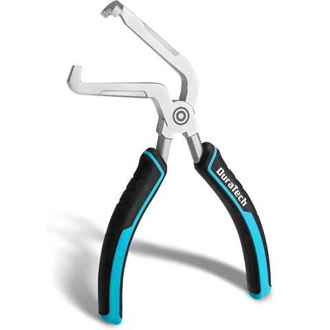 Amazon - DuraTech 8-Inch Electrical Disconnect Pliers, 60 Degree Bent Automotive Connector Pliers, Electrical Connector Removal Tool for Car, Automotive Hand Tools for Push Tab Style Plugs