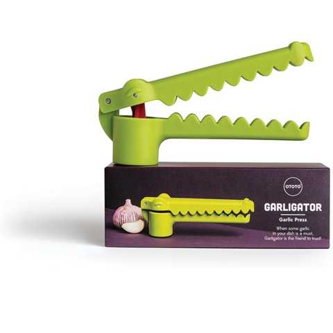 Amazon - OTOTO Garligator Garlic Press - Garlic Mincer Tool - Funny Gifts - Alligator Garlic Press - Garlic Crusher Press with Ergonomic Handle