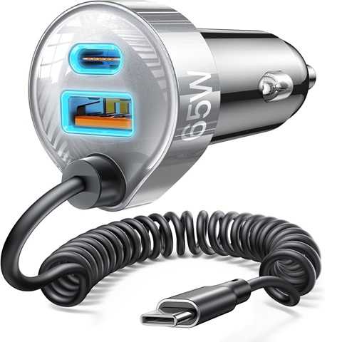 Amazon - LISEN 65W iPhone 17 Pro Max Car Charger USB C Fast Charging,Super Fast iPhone 16/17 Pro Car Charger Type C Adapter Fit iPhone 17 Air ProMax Plus/16/15,Pixel 10, Samsung Galaxy S25/24,Android,Sliver
