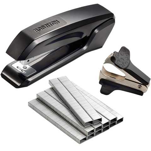 Amazon - Bostitch Office Ascend 3 in 1 Stapler Value Pack, 20 Sheet Capacity, Includes 5000 Staples, Integrated Remover & and Extra Staple Remover, Staple Storage Compartment, Assorted Colors (Colors May Vary)