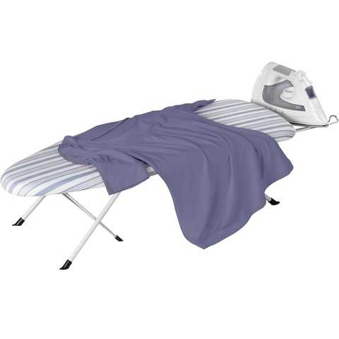 Amazon - Honey-Can-Do Folding Tabletop Ironing Board with Iron Rest, Blue, 32'' L x 12'' W, Steel Frame