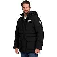 Reebok Mens Puffer Parka Heavyweight Jacket