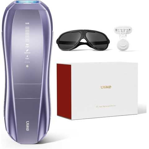 Amazon - Ulike Laser Hair Removal Device Air 10 Ipl Gift for Women and Men, Ice Cool and Permanent Hair Reduction for Nearly Painless, Dual Lights, Skin Sensor & USHR Mode Hair Removal in 10mins from Home